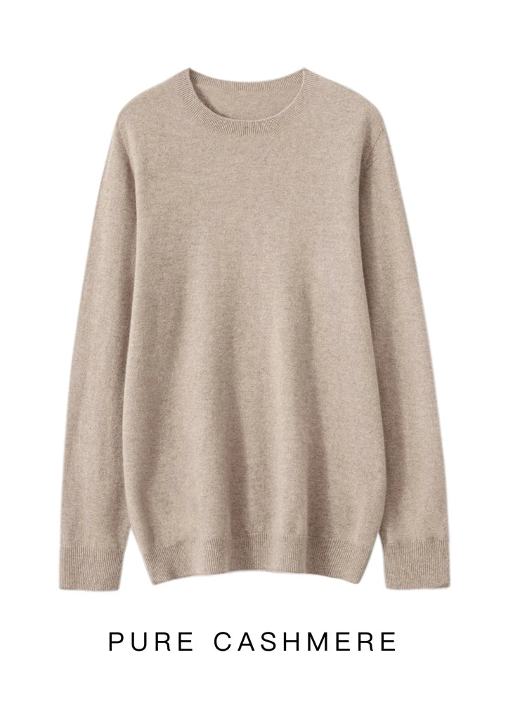 Men 100% Merino Wool Sweater Basic O-neck Wool Pullover Autumn Winter Long Sleeve Soft Jumper Smart Casual Knitwear Popular Tops