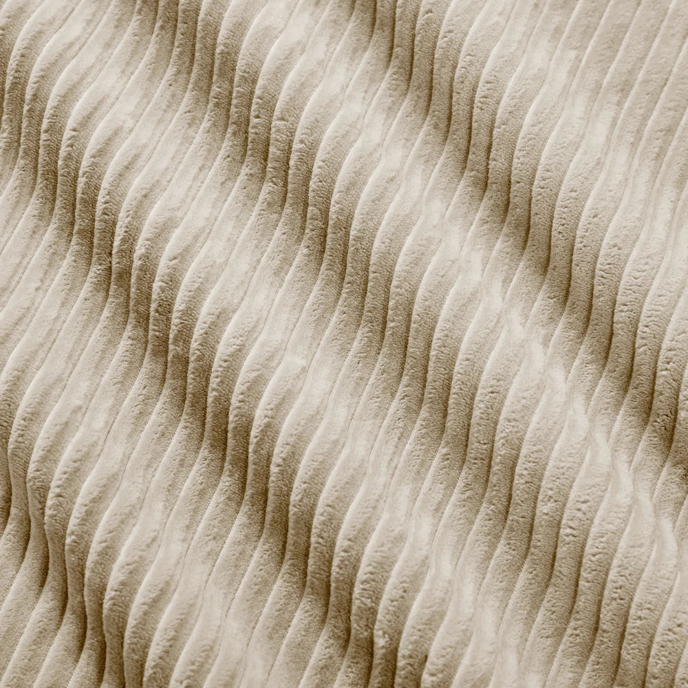 Sofá de pana beige (3 Plazas)